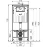 Инсталляция ALCAPLAST SET с белой кнопкой AM101/1120-31RU M70-0001